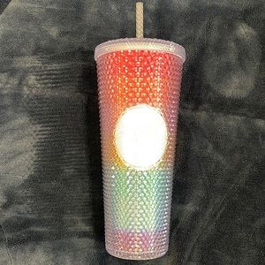 Starbucks studded rainbow cup